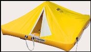 PILOT 4-6 person liferaft cw self erecting canopy. 