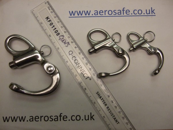 Snap Shackle Stainless steel small, medium or large.  