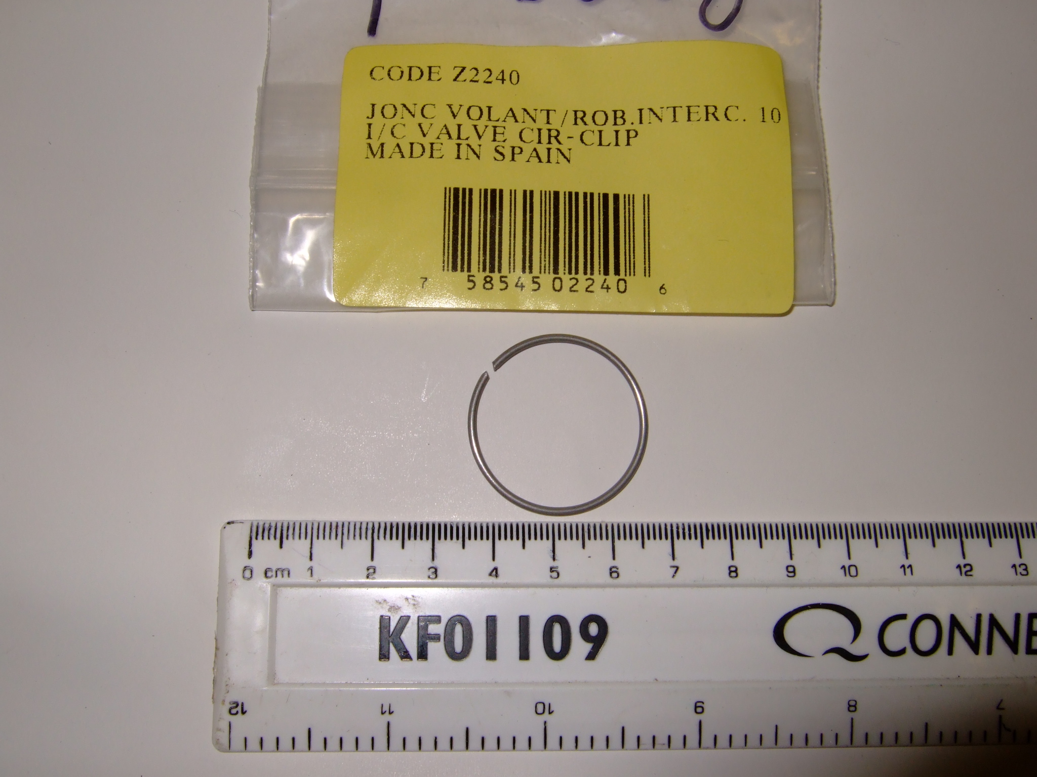 Z2240 Circlip for Zodiac Inter communicating valve