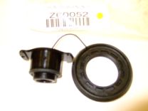 Z60052 Screw on VALVE CAP for recessed valve cw retaining ring collar. Black