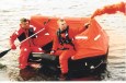 Aviation specific training liferaft for wet dinghy drills.  